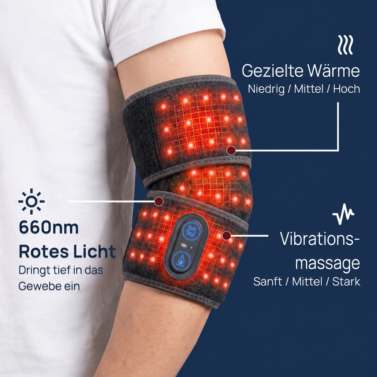 Relacur Rotlicht Ellenbogen Wrap